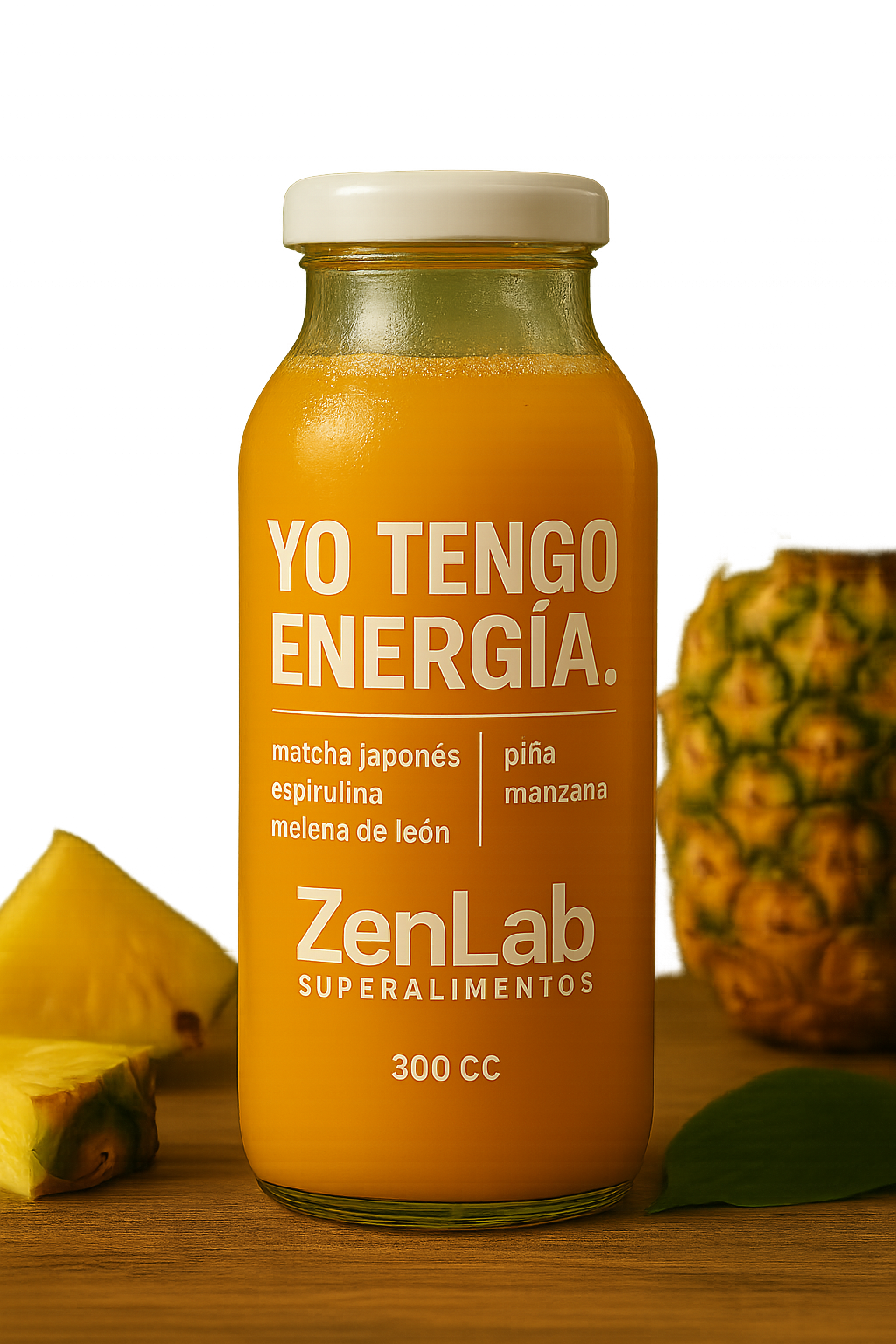 Smoothie con Melena de León y Espirulina | Pack ZenLab Energía – 6x300cc