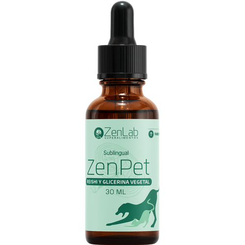 🐾 ZenPet Sublingual – Reishi y Glicerina Vegetal para relajar a tu mascota