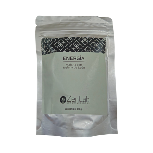 BEST SELLER - ENERGÍA - Matcha japonés con melena de león 60 gramos