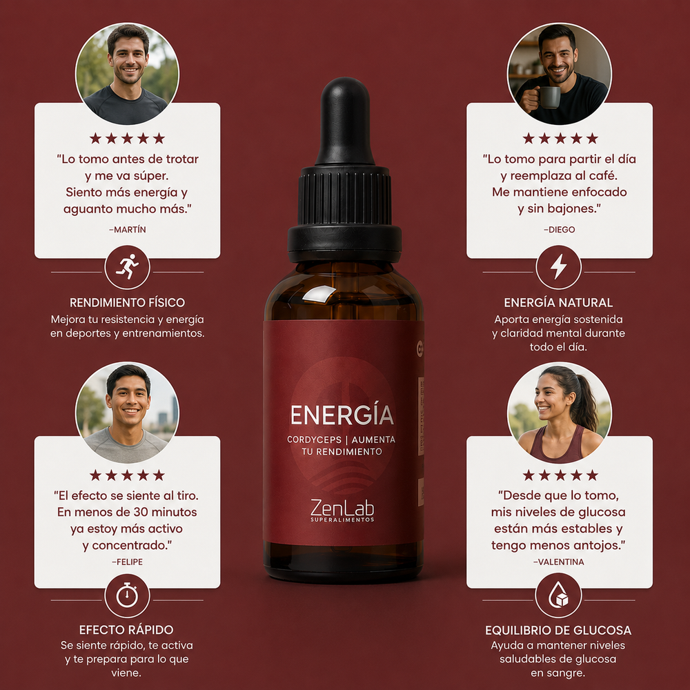 Cuatripack Bienestar Total ZenLab | Melena de León, Reishi, Cordyceps y Cola de Pavo | Ultra Concentrado