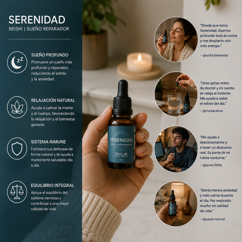 Cuatripack Bienestar Total ZenLab | Melena de León, Reishi, Cordyceps y Cola de Pavo | Ultra Concentrado