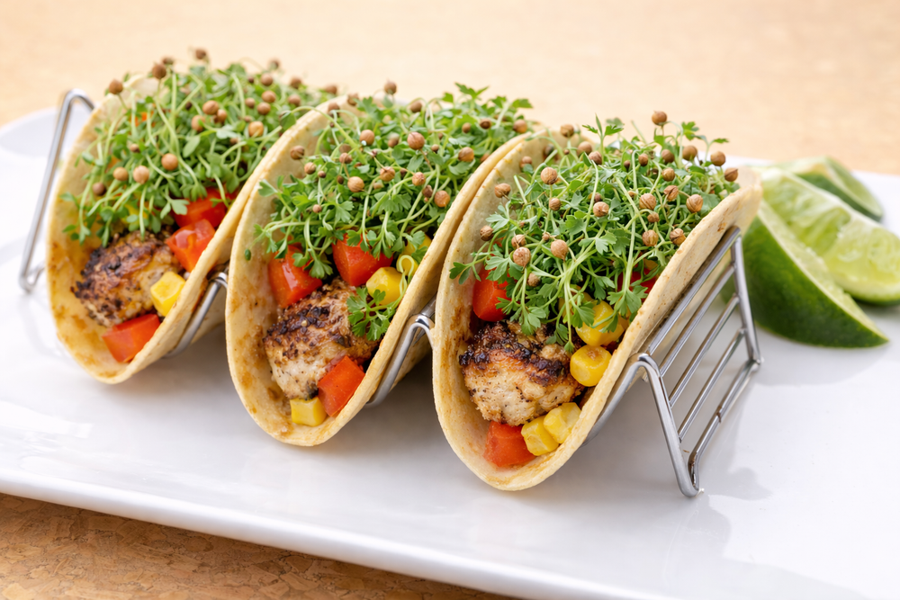 Microgreens vivos Rabanito y variedades 250 g HORECA (compra ahora y recibe en hasta 14 días en Santiago)