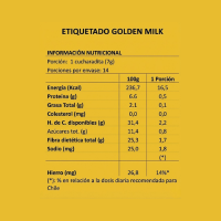 Golden Milk 100 g ZenLab Sin Azúcar – Bienestar Natural con Melena de León y Cúrcuma