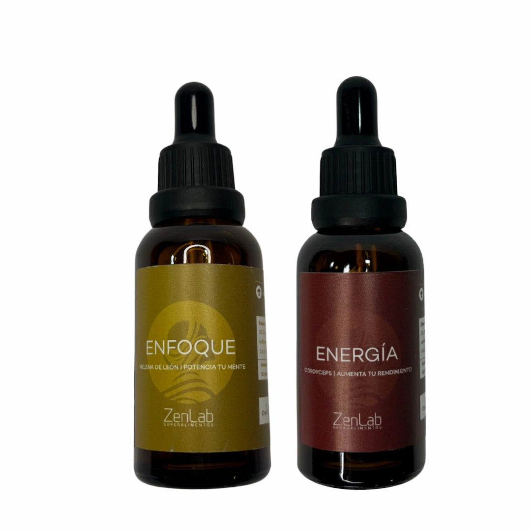 Melena de Leon y Cordyceps en gotas