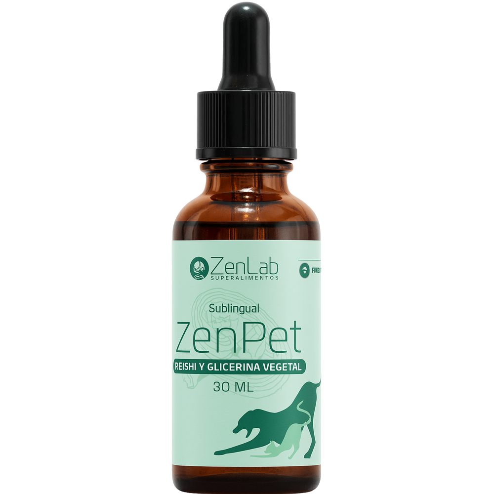 🐾 ZenPet Sublingual – Reishi y Glicerina Vegetal para relajar a tu mascota