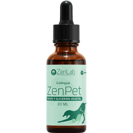 🐾 ZenPet Sublingual – Reishi y Glicerina Vegetal para relajar a tu mascota