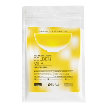 Golden Milk ZenLab – Bienestar Natural con Melena de León y Cúrcuma