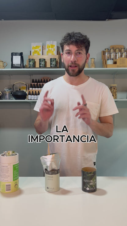 BEST SELLER - ENERGÍA - Matcha japonés con melena de león 60 gramos