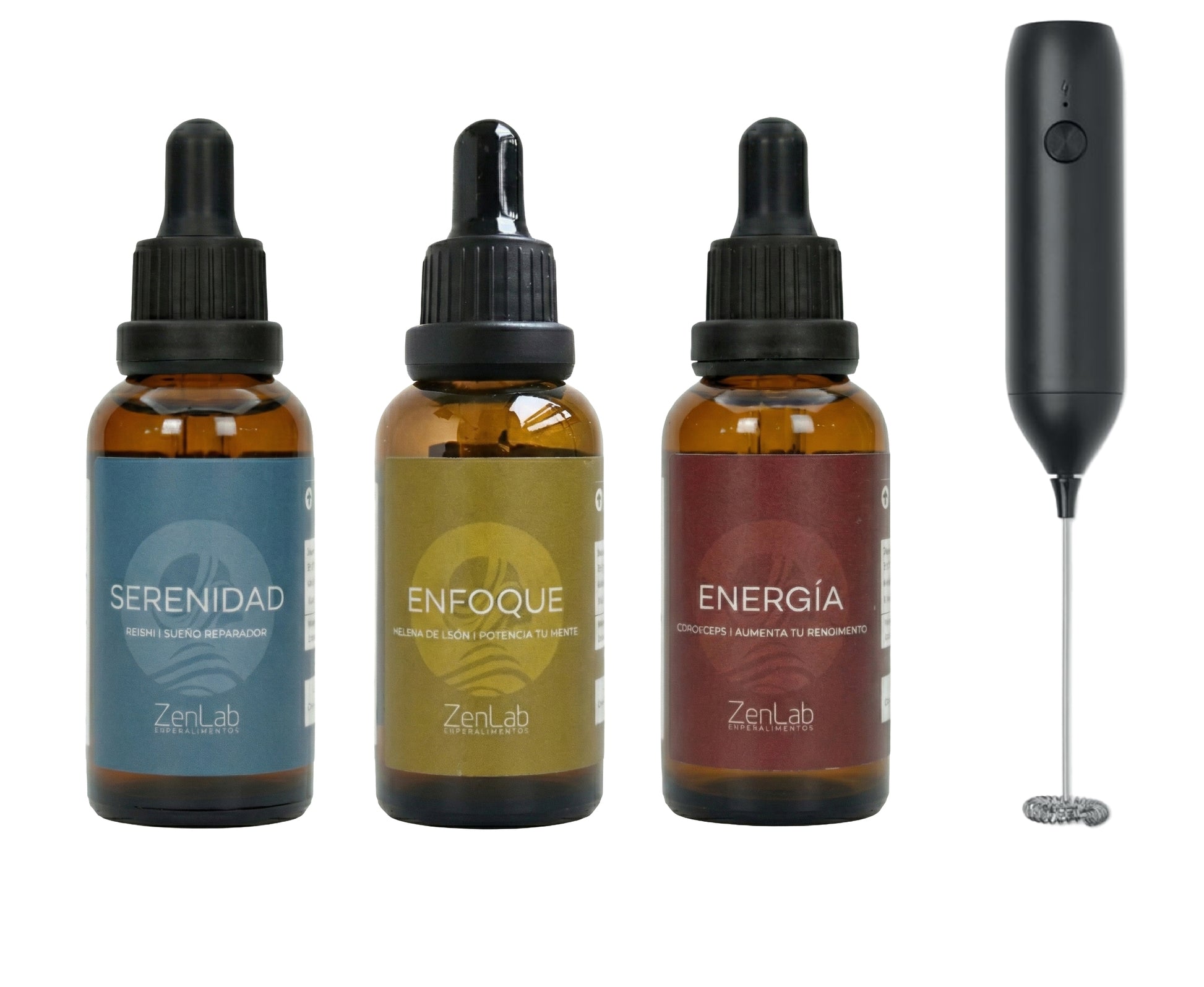 Tripack reishi melena de leon cordyceps mas batidora