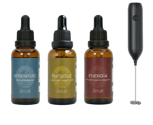 Tripack reishi melena de leon cordyceps mas batidora