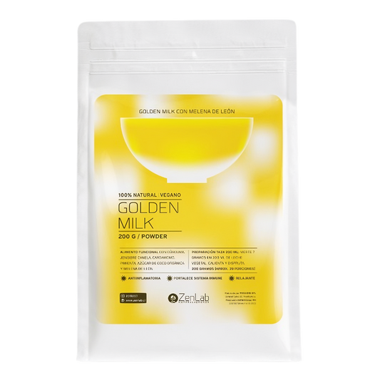 Golden Milk ZenLab – Bienestar Natural con Melena de León y Cúrcuma